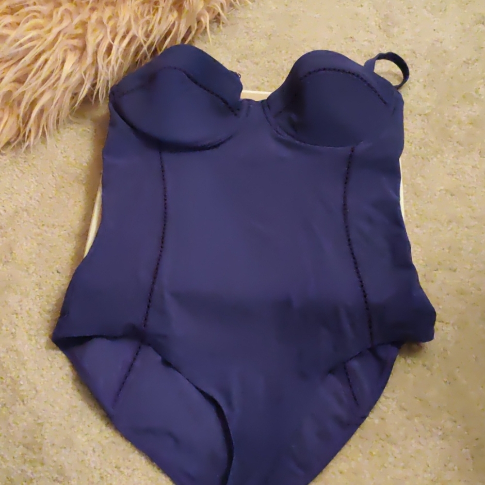 TORY BURCH BLUE Lg  ONE-PIECE SWIM SUIT